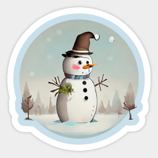 Xmas Frosty Sticker